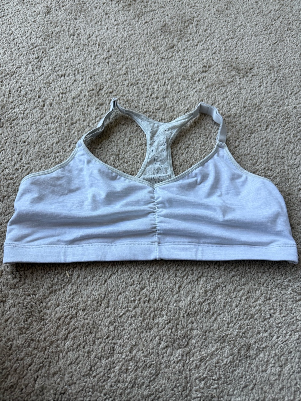 Hanes Light Gray Racerback Bralette